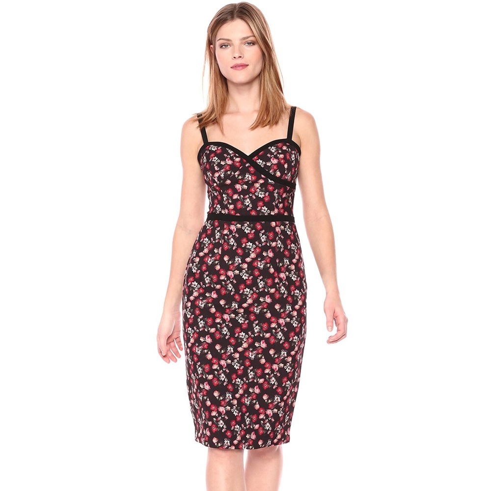 Black Halo Floral Dress